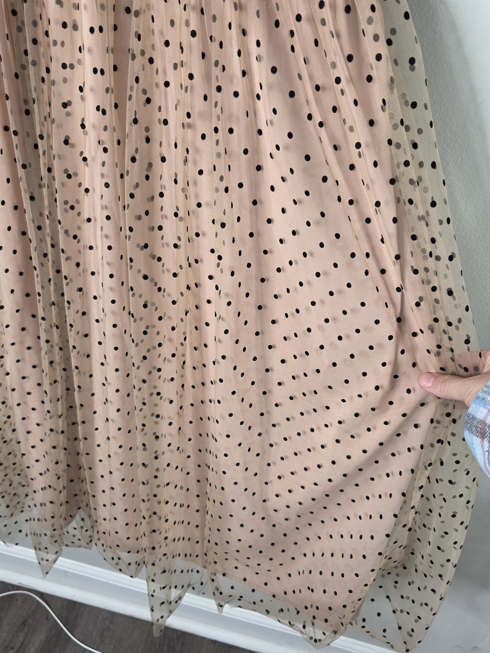 Lucy Paris Saison Flock Polka Dot Cocktail Dress - Picture 6 of 9